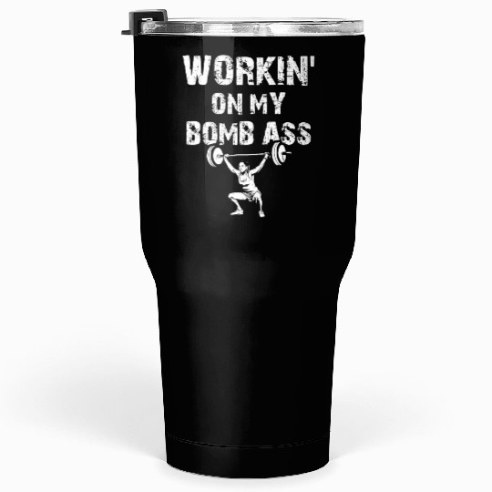 Fitness gym workout Bodybuilder Girl Tumblers 30 Oz