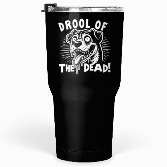 Horror Dog Halloween Spooky Dog Lover Gothic Dog Tumblers 30 Oz