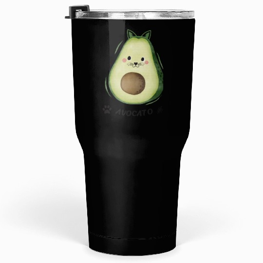 Avocado Cat Tumblers 30 Oz