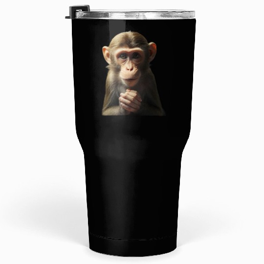 Productivity Unleashed: The Working Monkey Tumblers 30 Oz