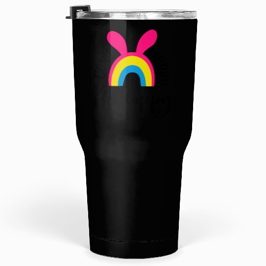 dont worry be hoppy.happy spring. EASTER Stickers Tumblers 30 Oz
