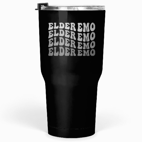 Elder EMO Multi Word Groovy Style Tumblers 30 Oz