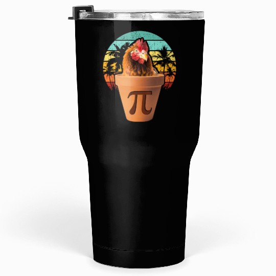 Chicken Pot Pi Funny Math Pi Day Tumblers 30 Oz