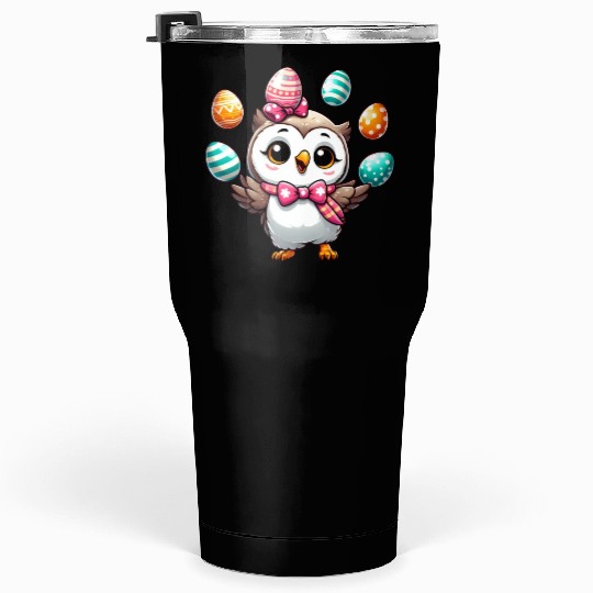 Easter Egg Owl Juggling Tumblers 30 Oz