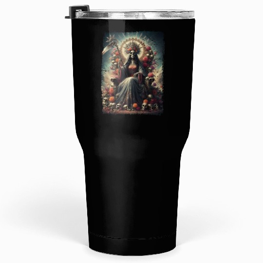 La Santa Muerte Saint Death Tumblers 30 Oz