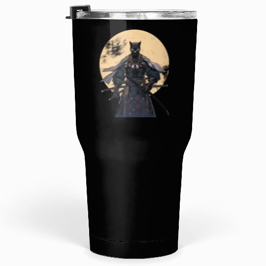 Anime Panther Warrior Samurai katana Tumblers 30 Oz