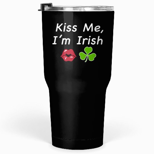 St Patricks Kiss Me I'm Irish Trendy Baby Tumblers 30 Oz, Y2k