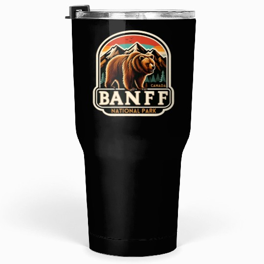 Banff National Park, Alberta Canada grizzly bears Tumblers 30 Oz