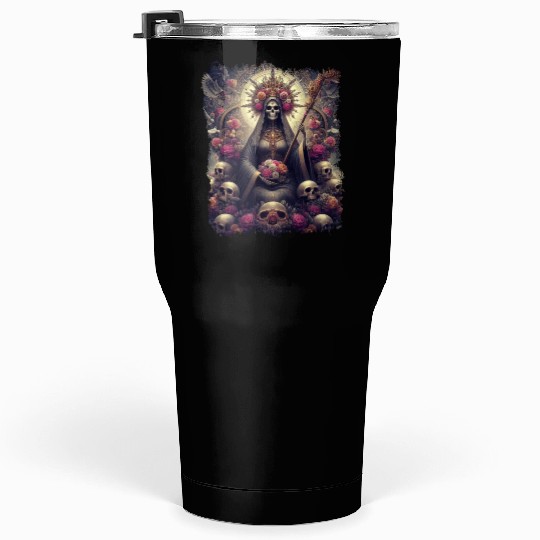 Santa Muerte Mexican Folk Culture Saint Tumblers 30 Oz
