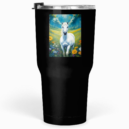 White horse Tumblers 30 Oz