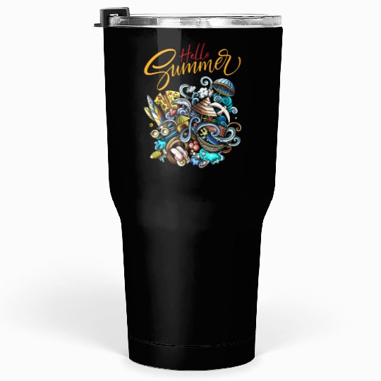 Summer Vibes Tumblers 30 Oz