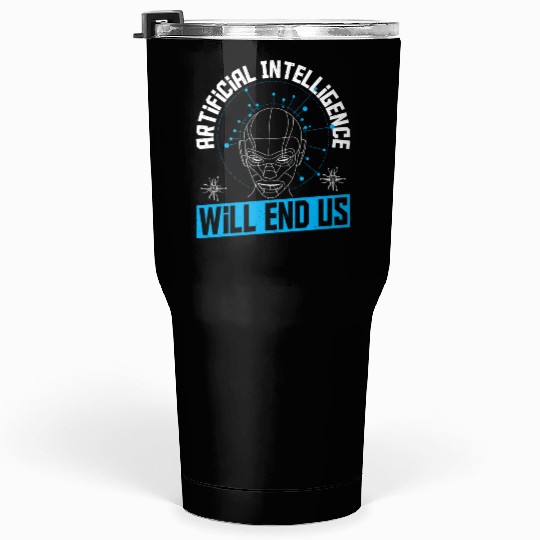 Cyborg AI Robot Engineer Prompt Engineer Tumblers 30 Oz