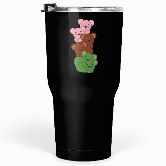 Gynosexual Flag Pride Lgbtq Cute Mouse Tumblers 30 Oz