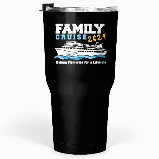 Family Cruise 2024 Cruising Tour Voyage Matching Tumblers 30 Oz
