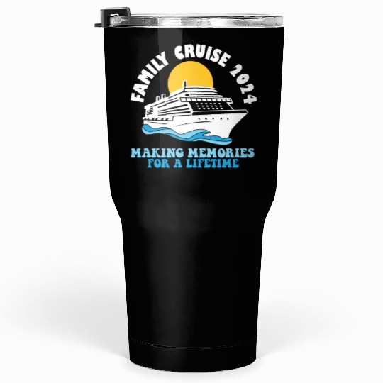 Family Cruise 2024 Voyage Cruising Tour Matching Tumblers 30 Oz