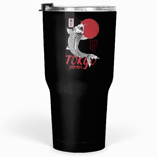 koi fish tokyo japan anime japanese Tumblers 30 Oz