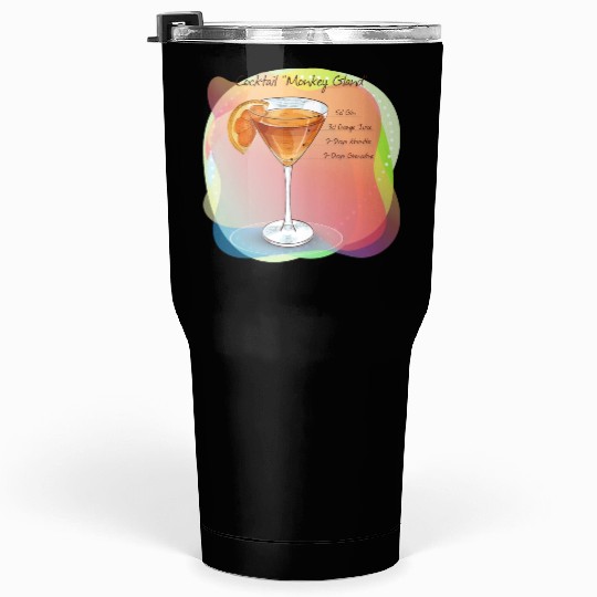 Cocktail Monkey Gland Recipe Gin Orange Juice Tumblers 30 Oz
