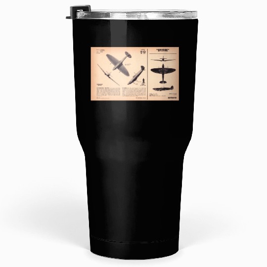 Spitfire Recognition Sheet Tumblers 30 Oz