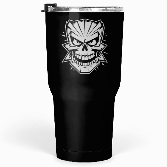 Skull cartoon style Tumblers 30 Oz