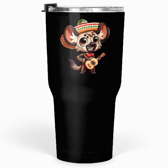Cinco de Mayo Hyena Giraffe Mariachi Tumblers 30 Oz