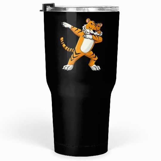 Dabbing Tiger Wildlife Safari Animal Lover Tumblers 30 Oz