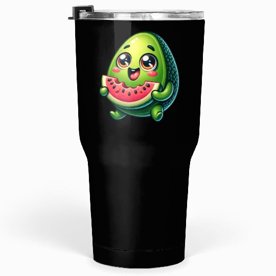 Avocado & Watermelon Sweet Comic Tumblers 30 Oz