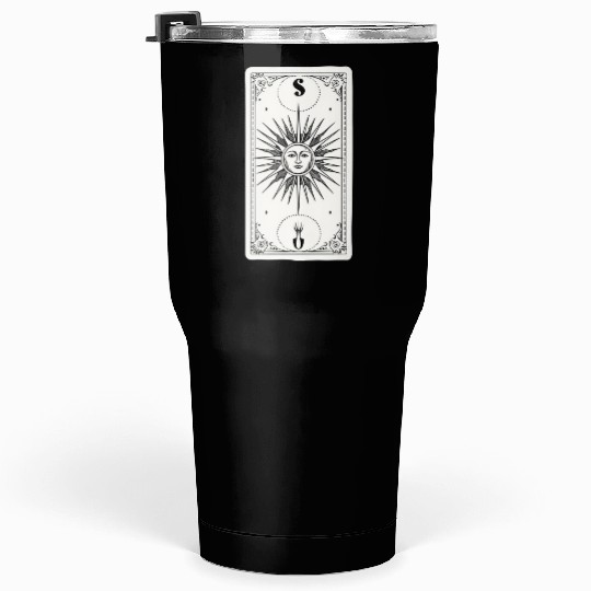 The Sun Tarot Card Reader Astrology Occult Tumblers 30 Oz