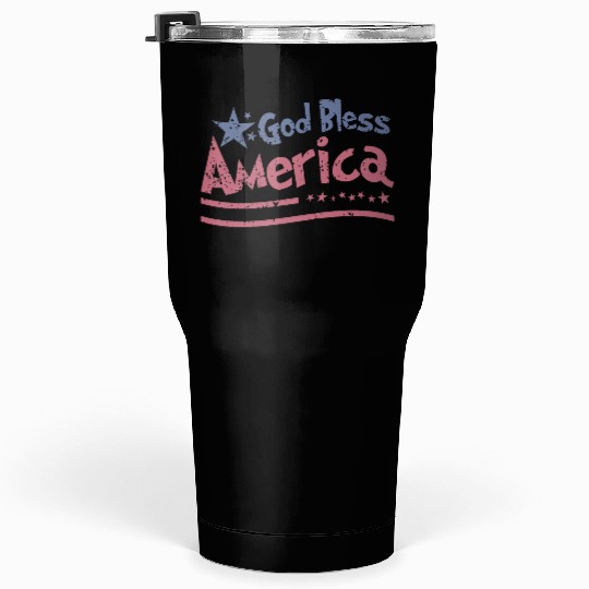 God Bless America Lovers Independence Tumblers 30 Oz