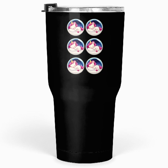 Unicorn sticker set Tumblers 30 Oz