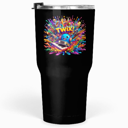 Stellar Rhapsody: Ethereal Riffs and Hues - TwiX! Tumblers 30 Oz