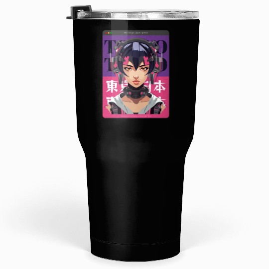 Cyberpunk Anime Streetwear Design Tumblers 30 Oz