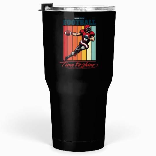 American Football Design Tumblers 30 Oz
