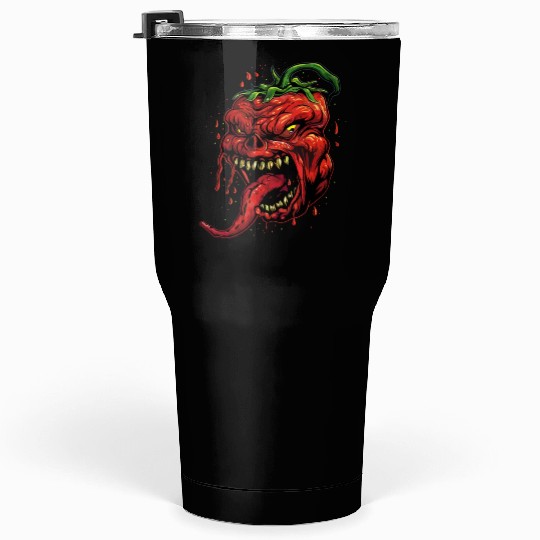 BBQ Hot Chili Carolina Reaper Hot Sauce Gift idea Tumblers 30 Oz