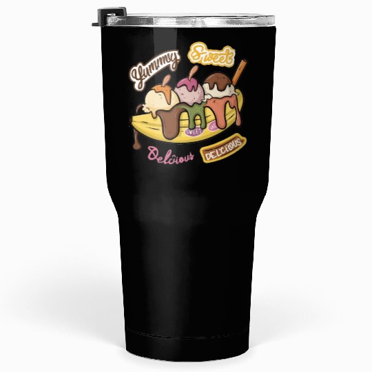 banana split-Delicious sweet Tumblers 30 Oz