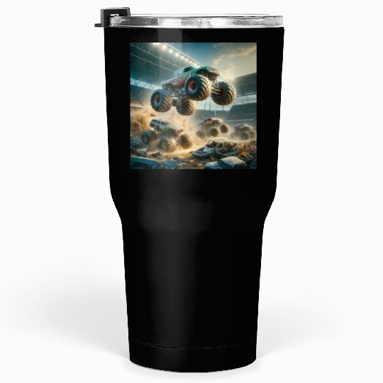 Monster Madness Monster Trucks Tumblers 30 Oz