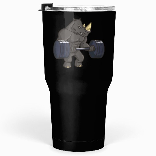 Rhinoceros Powerlifting Weightlifting Gym Rhino Lo Tumblers 30 Oz