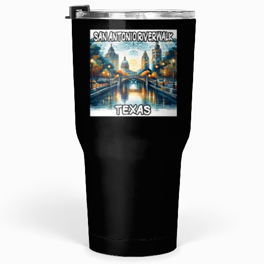 San Antonio Riverwalk Tumblers 30 Oz