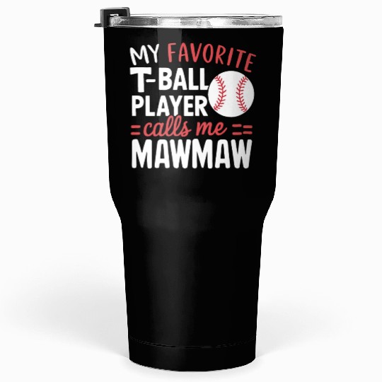 Baseball Grandma Grandmother Grandparents Day Tumblers 30 Oz