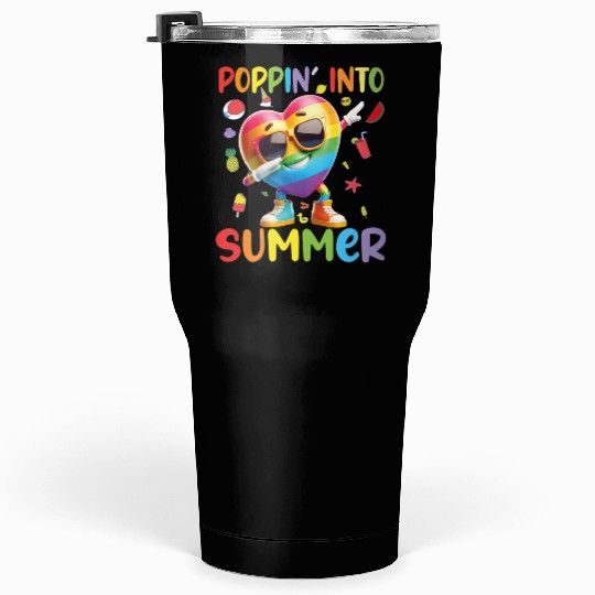 hello teacher Happy day preschool summer student Tumblers 30 Oz