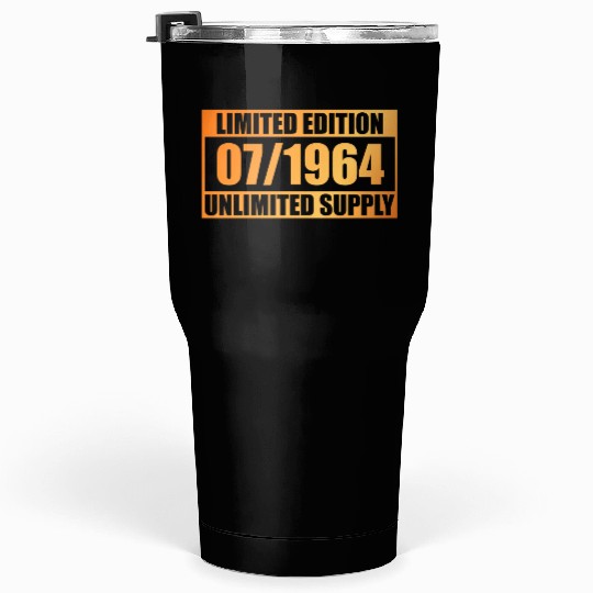 60th birthday Limited Edition - ꝏ Supply 07/1964 Tumblers 30 Oz