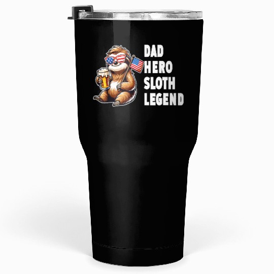 American sloth dad Tumblers 30 Oz