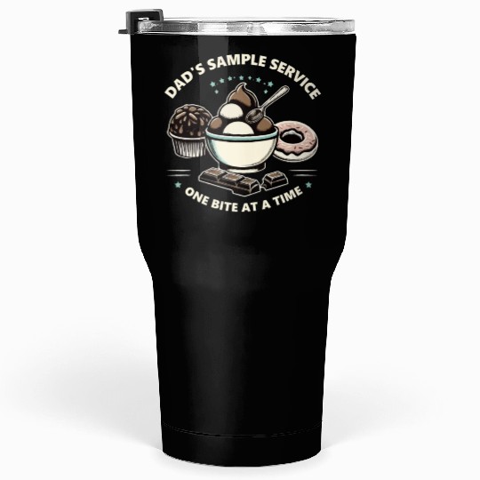 Dad's Sample Service One Bite at a Time Tumblers 30 Oz
