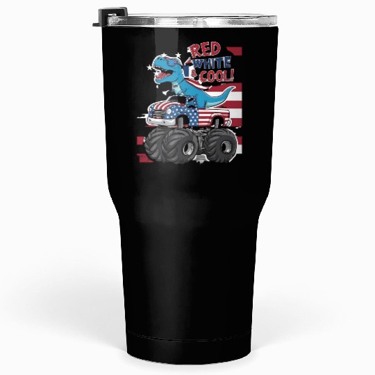red nand cool 4th July Tumblers 30 Oz