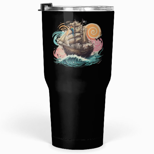Pirate paradise Tumblers 30 Oz design.