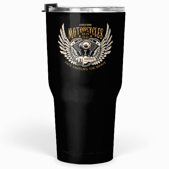 Motorcyclists chopper clothing Premium Tumblers 30 Oz
