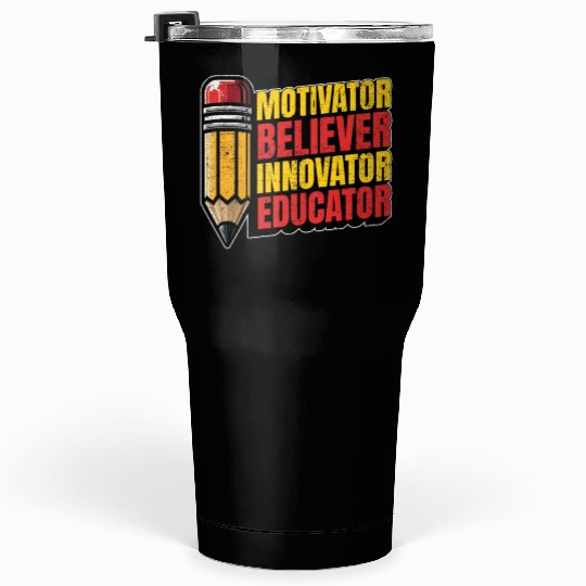 Literature Teacher Motivator Believer Bookworm Tumblers 30 Oz