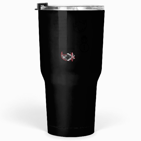 snowman/shark cross Tumblers 30 Oz