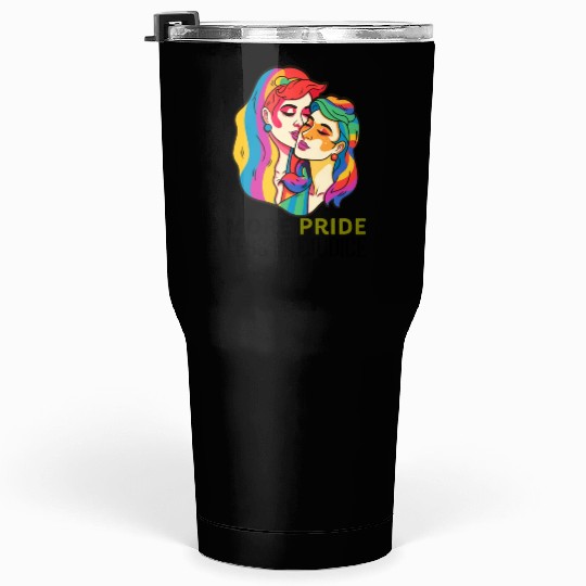 More Pride Less Prejudice LGBT Pride Month Tumblers 30 Oz