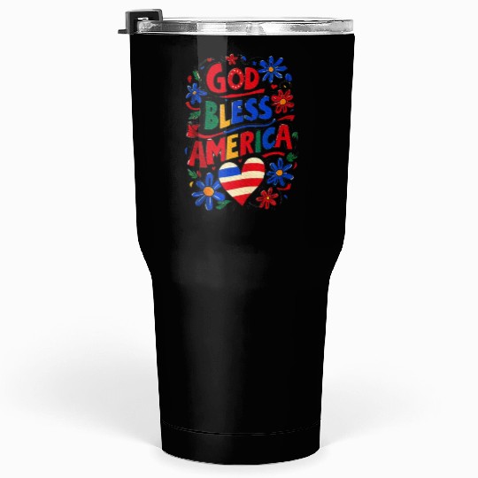 God Bless America Tumblers 30 Oz