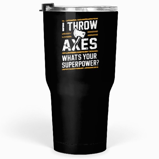 Axe Throwing Enthusiasts Championship Precision Tumblers 30 Oz